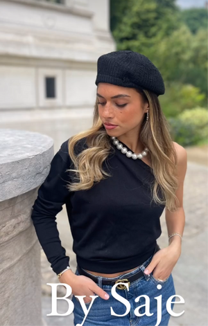 Ouvrir l&#39;image dans le diaporama, Béret asymétrique paille - Modèle Yaara
