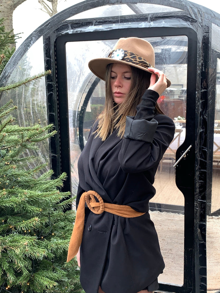 chapeau leopard chapeau oeil accessoires chapeau femme laine 
