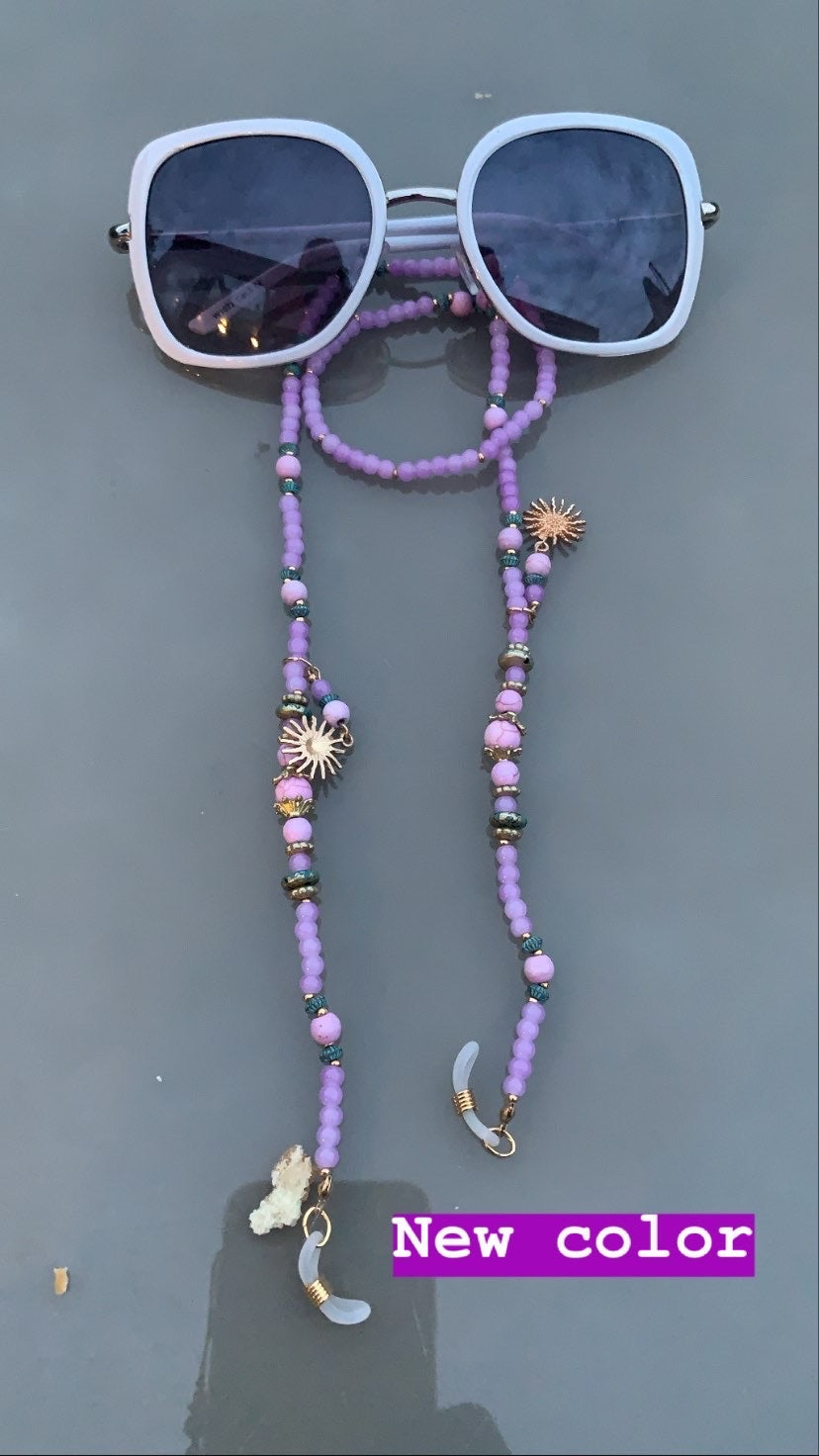 Chaîne de lunettes Bahia perles multicolores