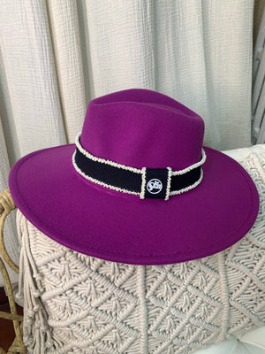 Ouvrir l&#39;image dans le diaporama, Fedora bords large - Modèle Amber
