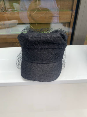 Casquette voilette en jeans - Modele Crystal