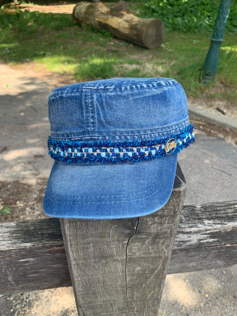Casquette en jean accessoires femme mode couvre chef casquette vacances