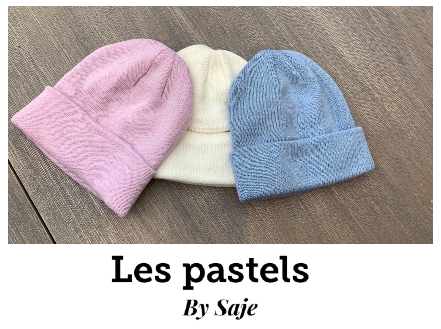 bonnet laine basic pastel