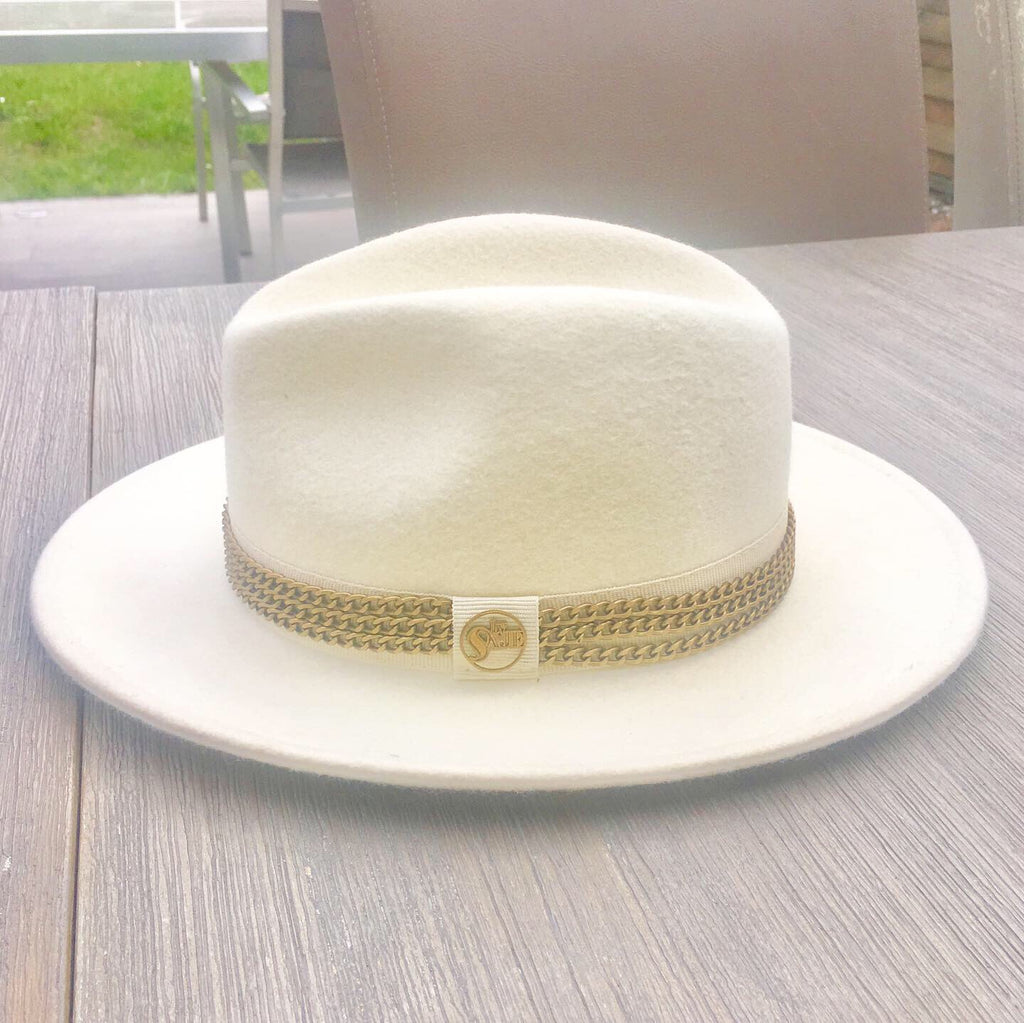 chapeau Noa hat accessoires chapeau customise gold by saje chapeau feutre chaine or 