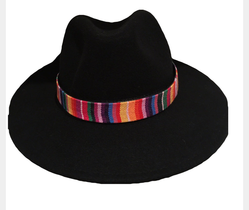 chapeau Fedora laine aztec custom mariage juif bar mitsva accessoire